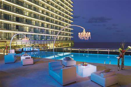 Preferred Club Pool at Night